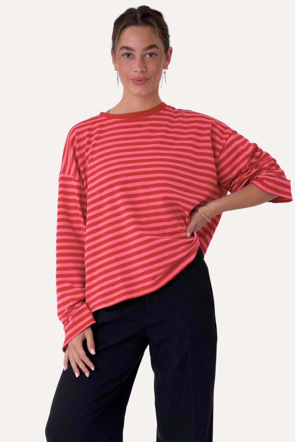 Blusa Cleo - Rojo/Rosa