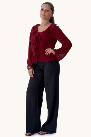 Blusa Alba - Burdeos