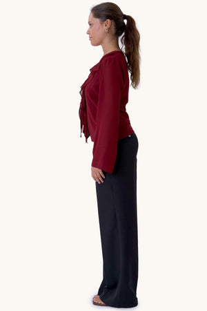 Blusa Alba - Burdeos