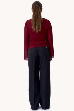 Blusa Alba - Burdeos