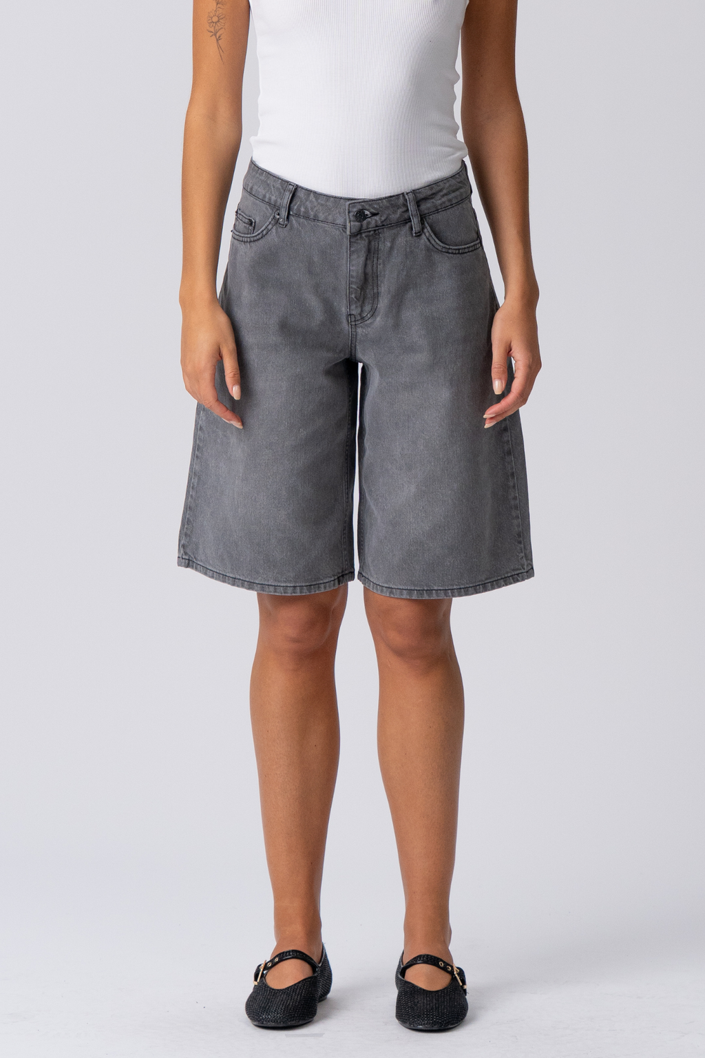 Denim Jorts - Denim gris