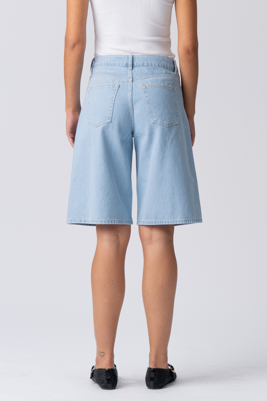 Denim Jorts - mezclilla azul claro