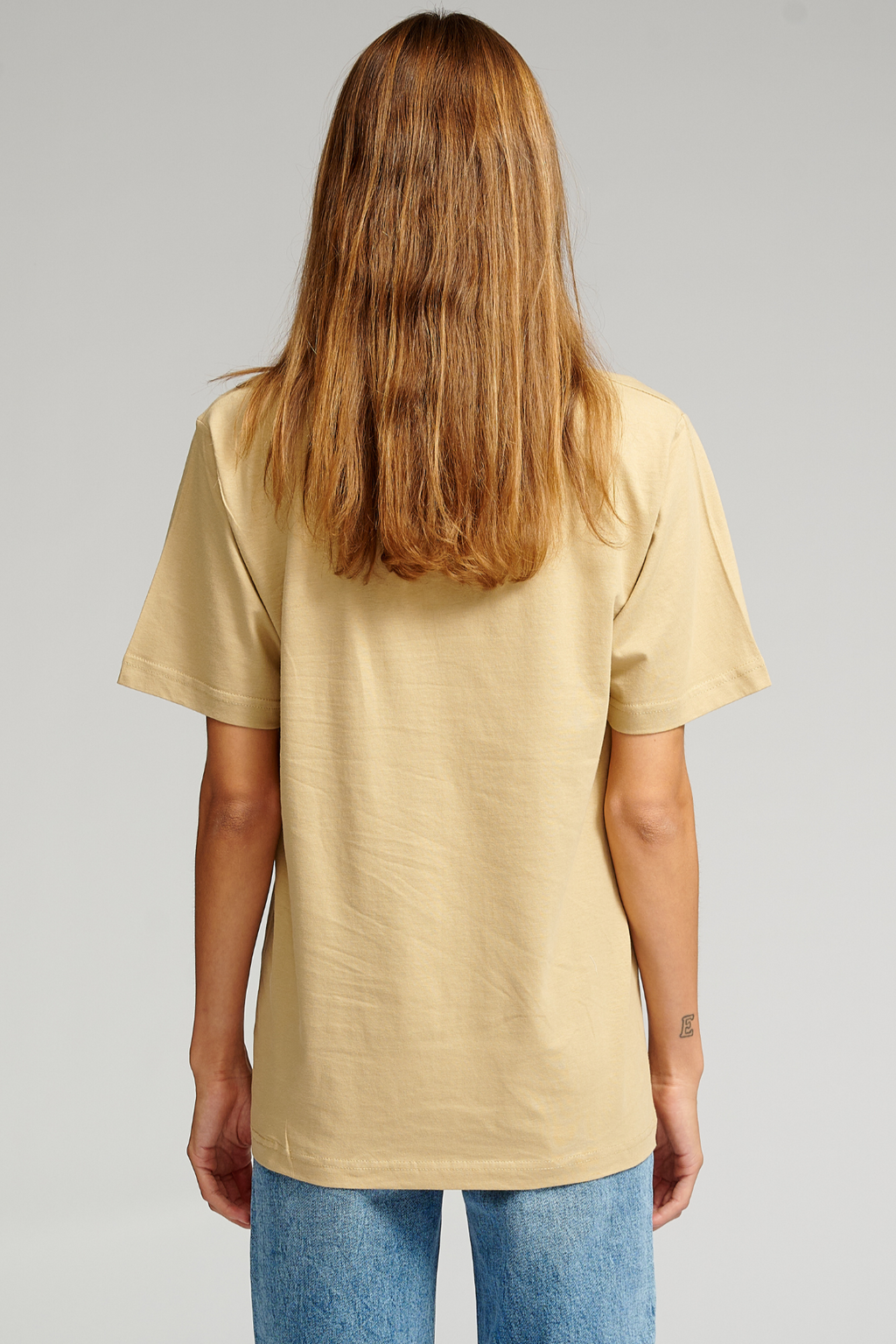 Camiseta de gran tamaño - beige