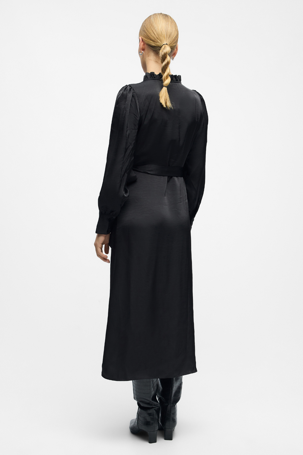 Vestido de chile envoltura - negro