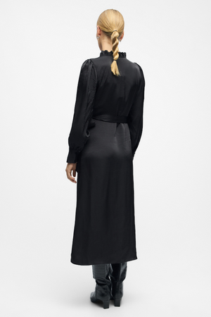 Vestido de chile envoltura - negro