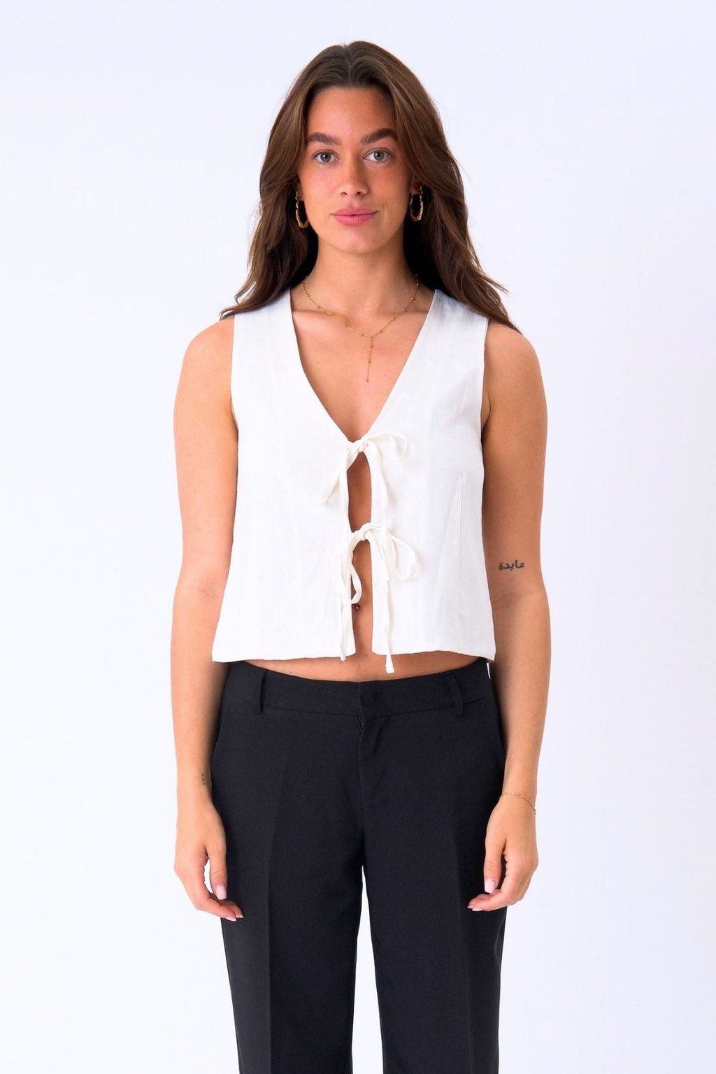 Chaleco de lino - Off White