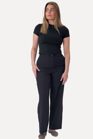 Pantalones clásicos de traje - Negro