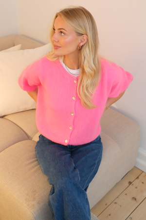 Punto Mary de manga corta - Rosa bebé