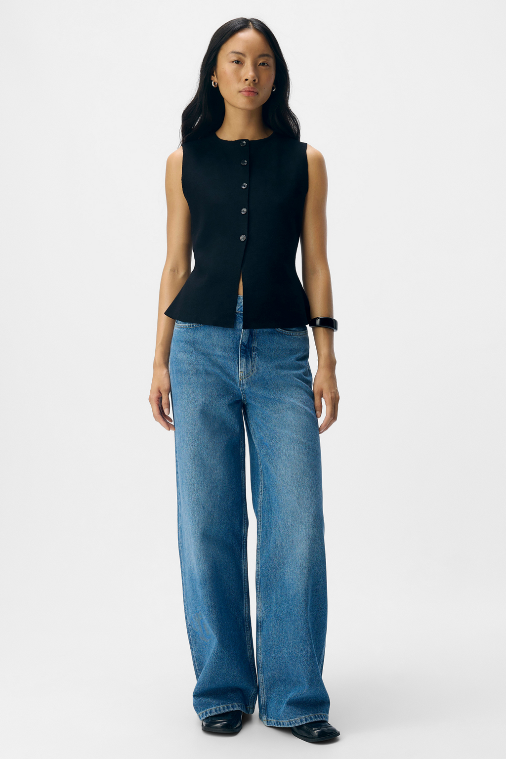 Reynard Knit Vest - Negro