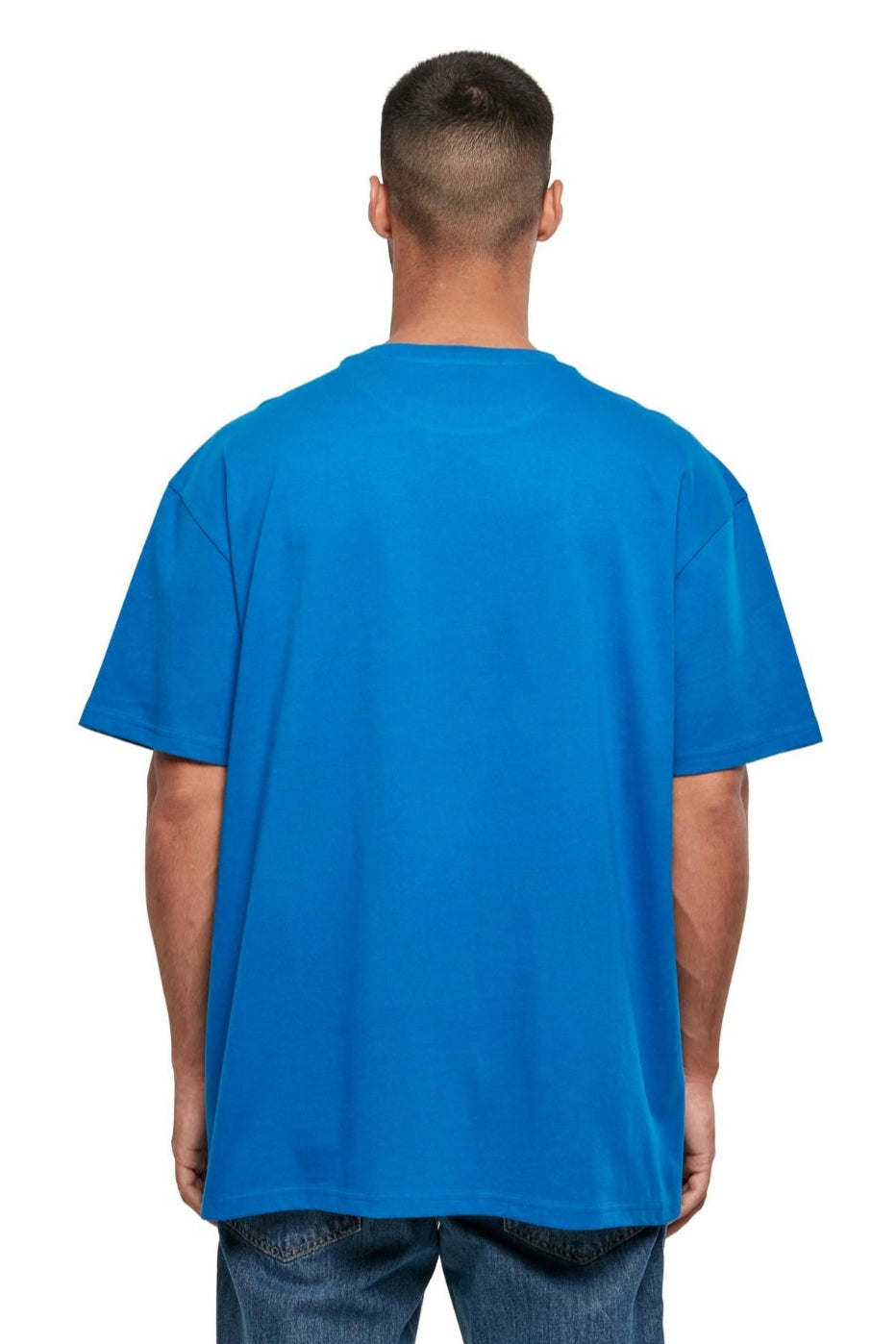 Pesado Oversized Camiseta - Azul Cobalt