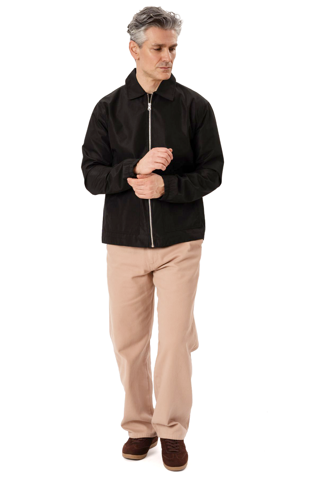 Chaqueta Milan con cremallera - Negro