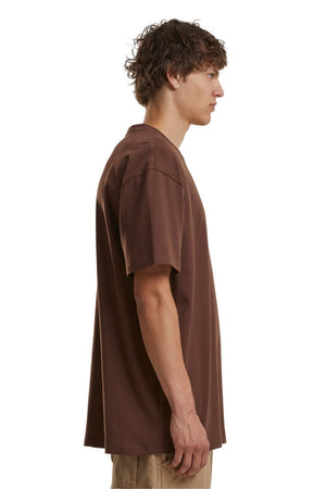 Pesado Oversized Camiseta - marrón chocolate