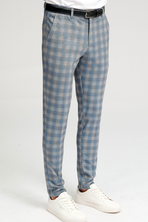 De origen Performance Pants - Blå Ternet (limitado)