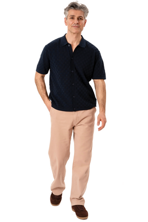 Polo de punto Darin - Azul marino