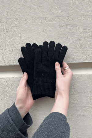 Guantes de punto - Negro