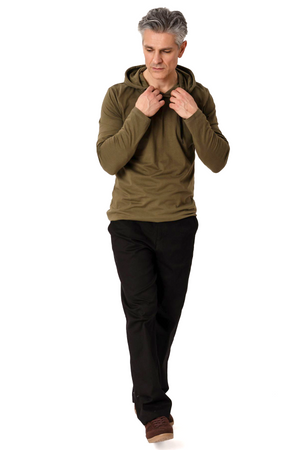 Sudadera con capucha ligera - Oliva