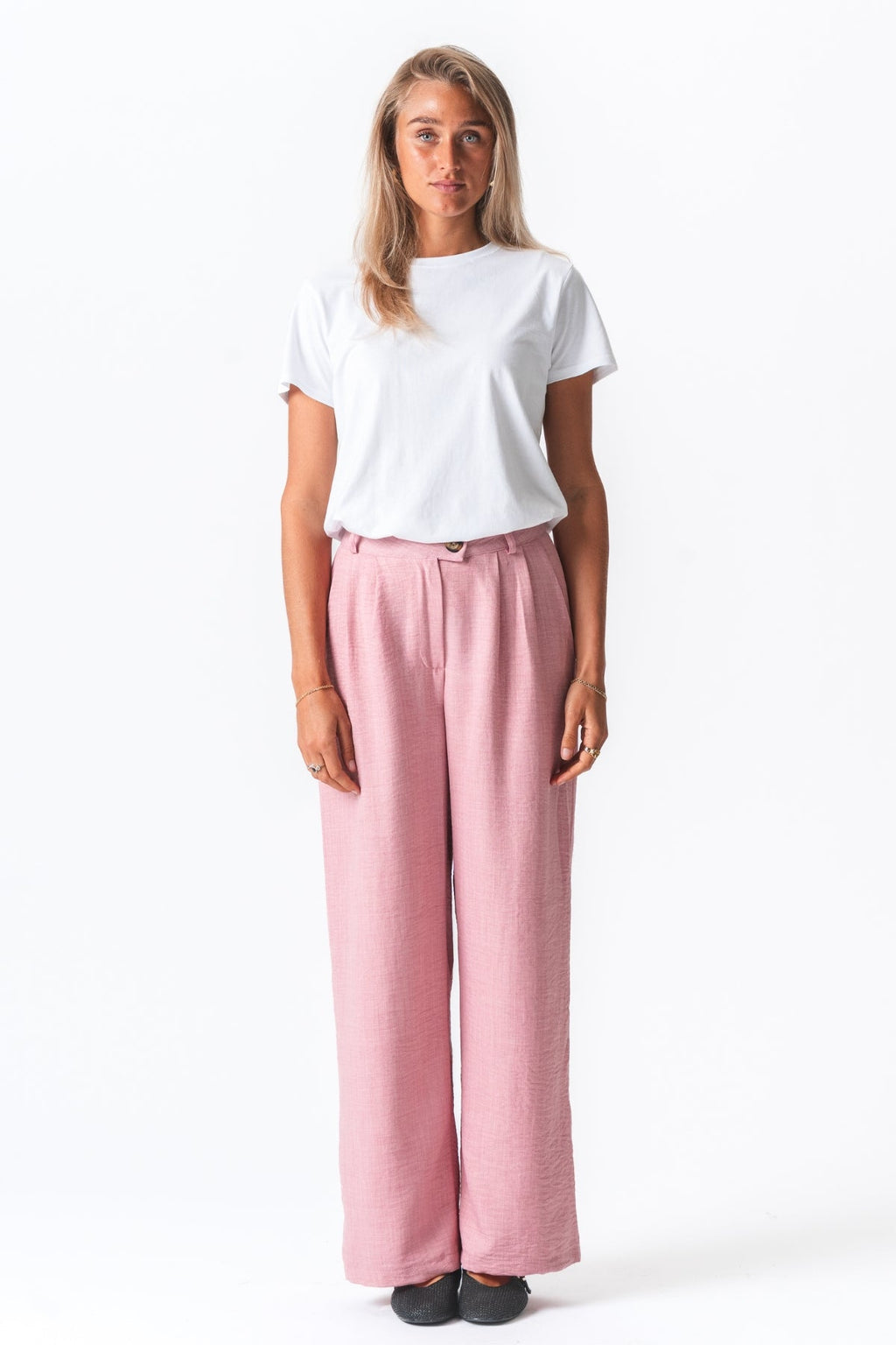 Emma Pants Loose - Light Pink