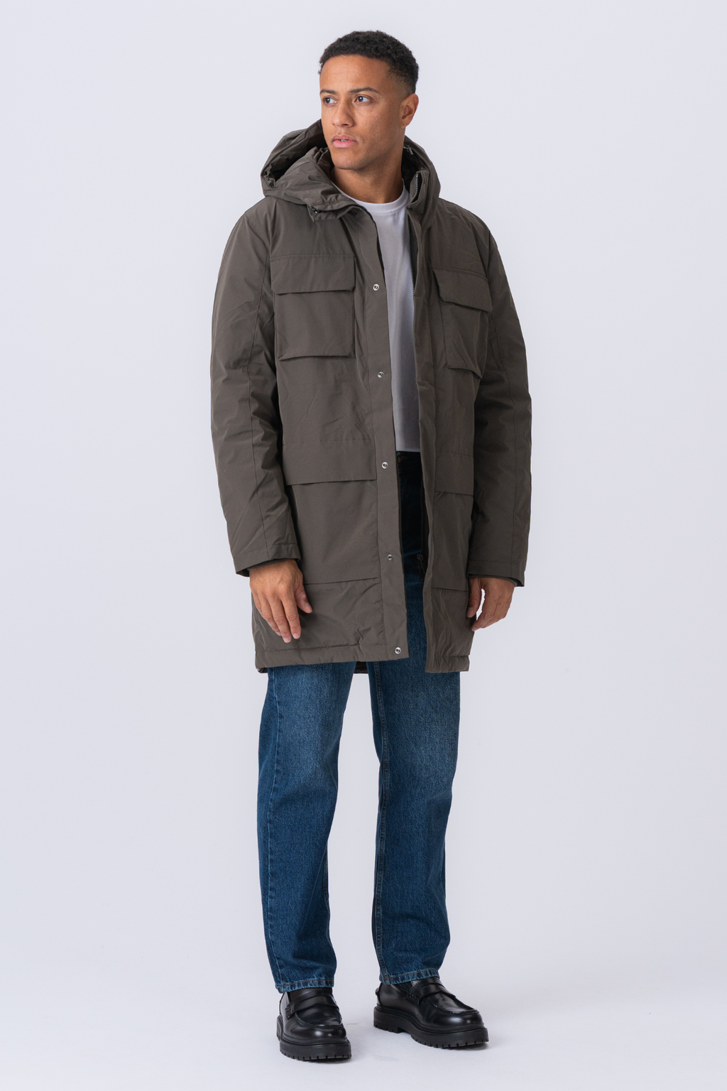 Chaqueta parka de Edmund Long - Negro