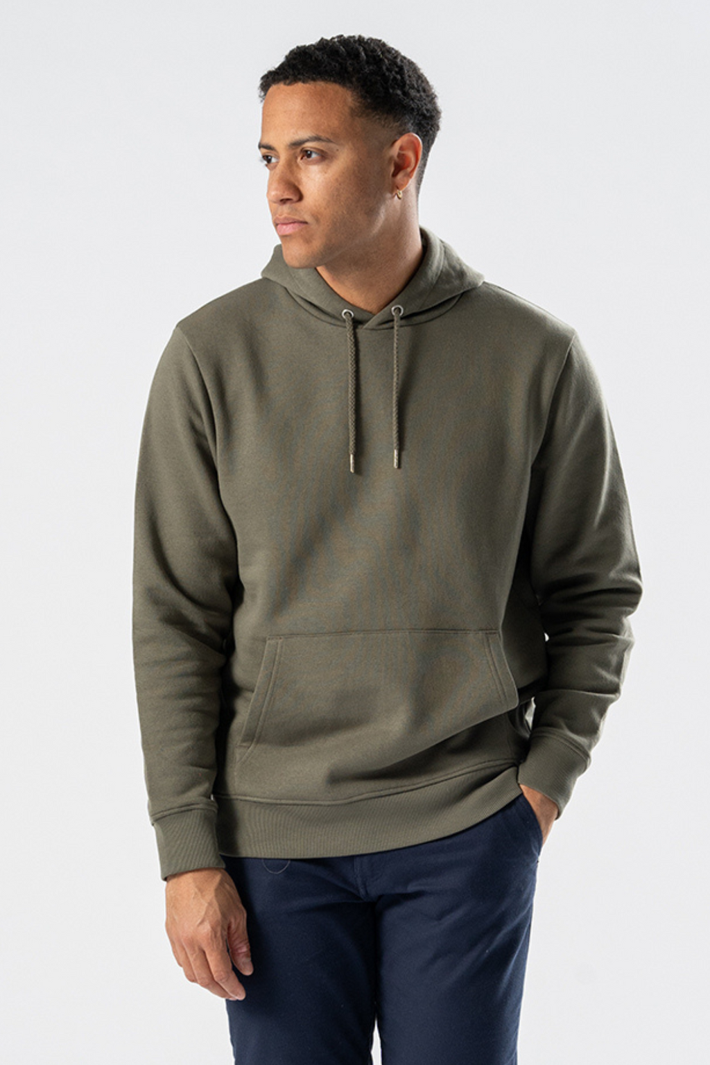 Sudadera con capucha - Verde militar