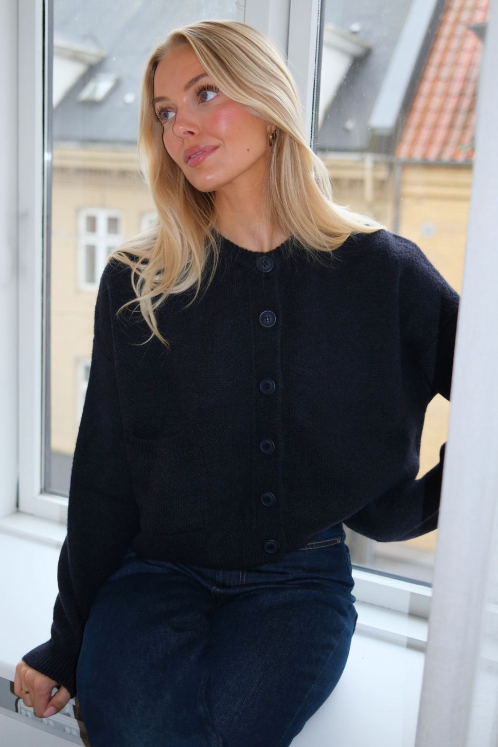 Angelique Cardigan - Deep Blue