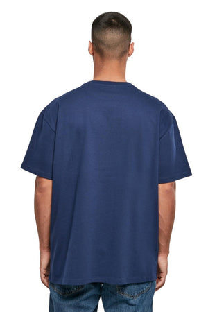 Pesado Oversized Camiseta - Azul Oscuro