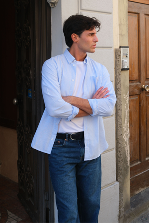 Jeans de ajuste relajado - mezclilla azul oscuro