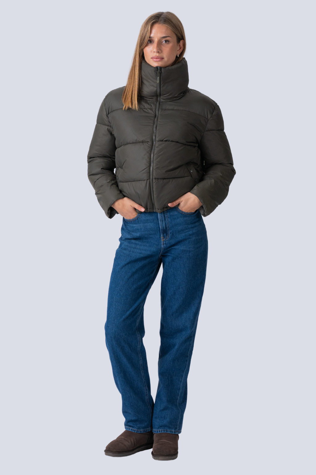 Chaqueta corta corta - Oliva