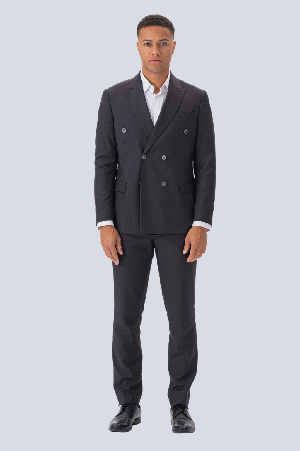 Premium Traje de doble pecho (negro)