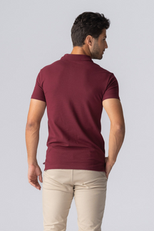 Muscle Polo Shirt - Borgoña