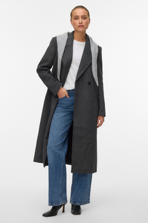 Garner Long Coat - Melange de gris medio