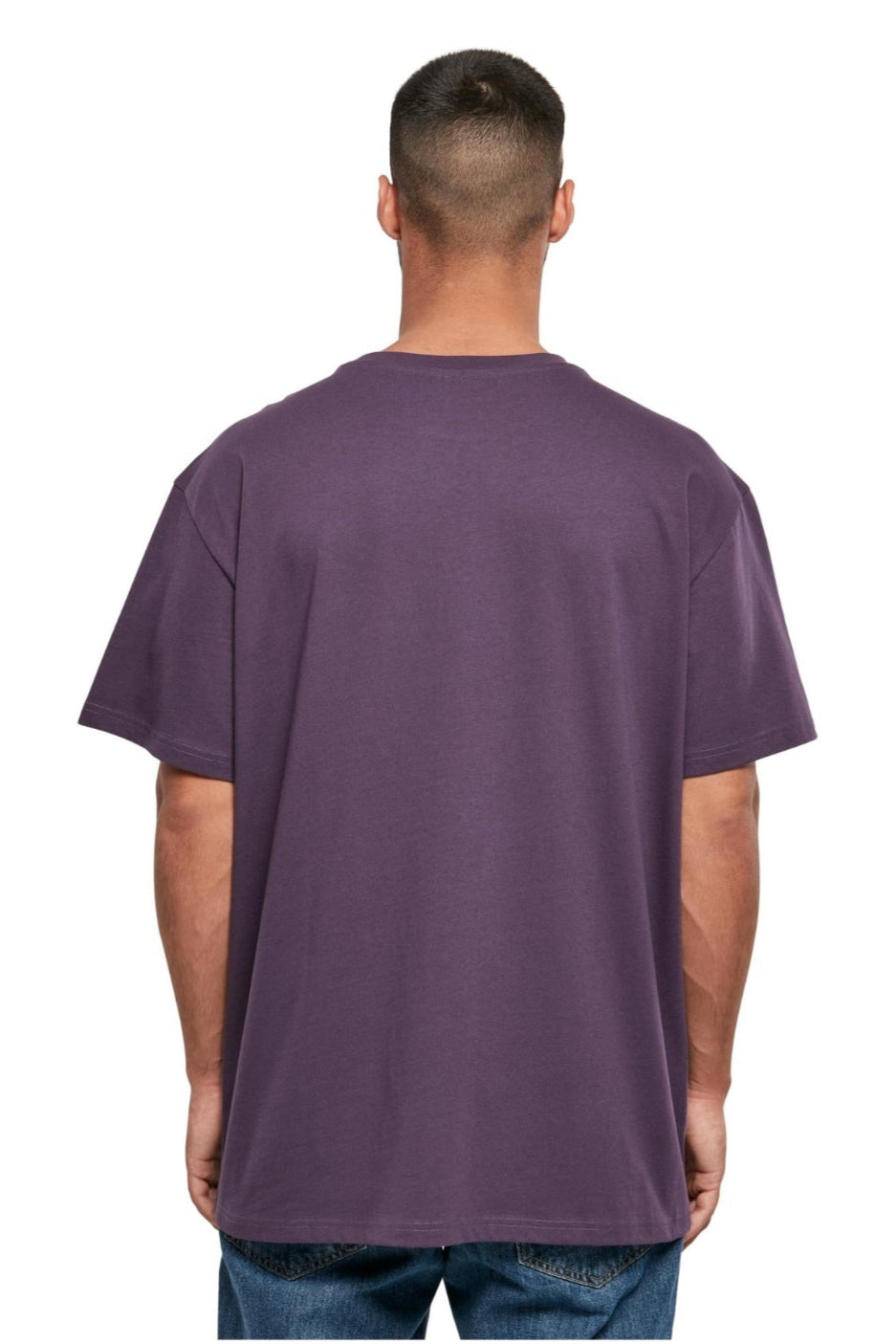Pesado Oversized Camiseta - Noche morada