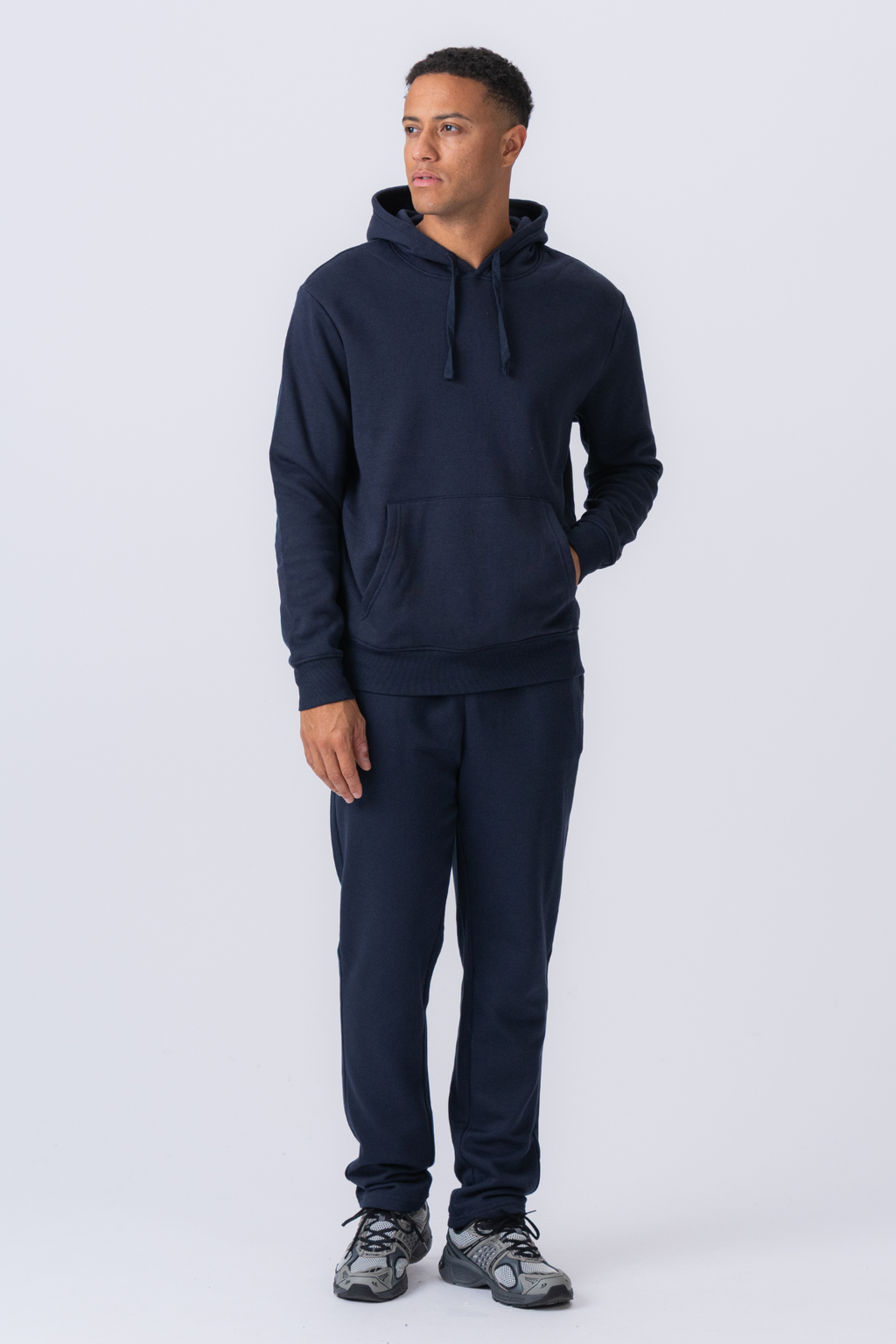 Sudadera con capucha esencial - Azul marino