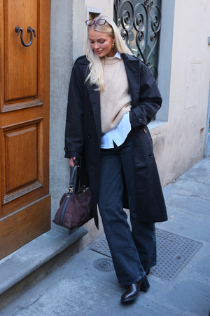 Linea trenchcoat - Sort