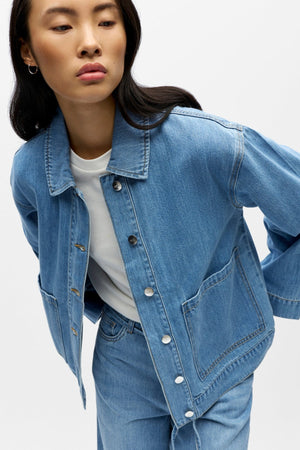 Sobrecamisa Rosie - Denim Azul Claro
