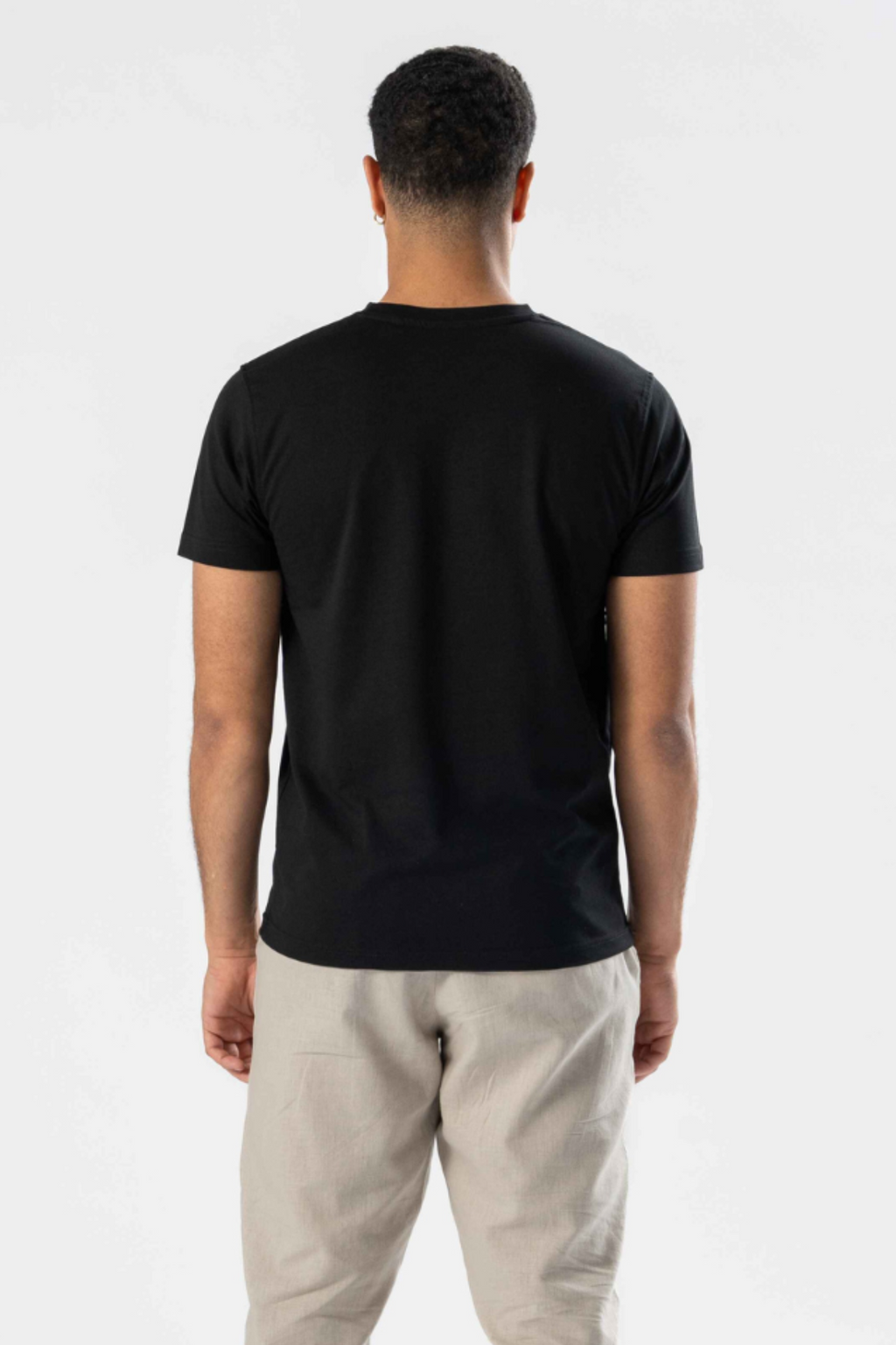 Regular Camiseta - Negro