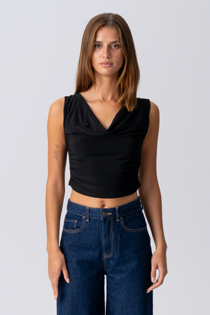 ELISA Waterfall Top - Negro