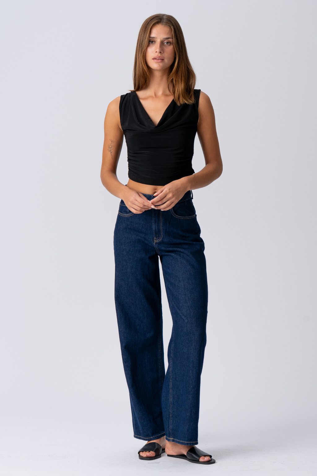 ELISA Waterfall Top - Negro