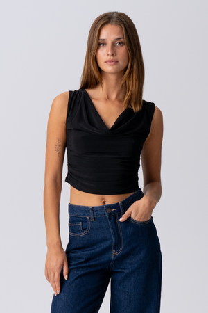 ELISA Waterfall Top - Negro