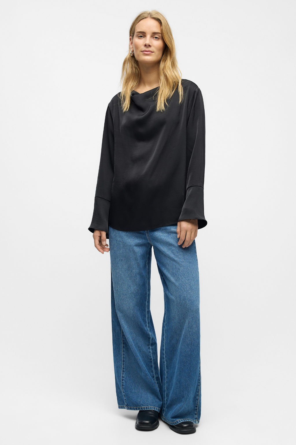 Top de cascada de chile - negro