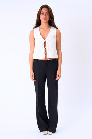 Chaleco de lino - Off White