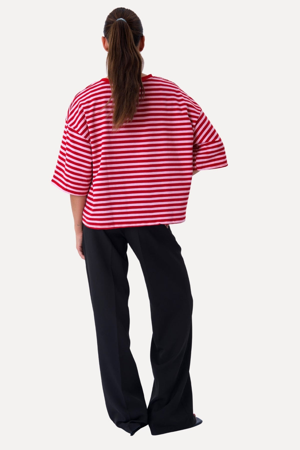 Camiseta Zoe - Rojo/Rosa claro