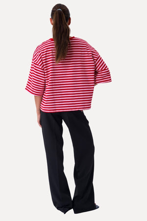 Camiseta Zoe - Rojo/Rosa claro