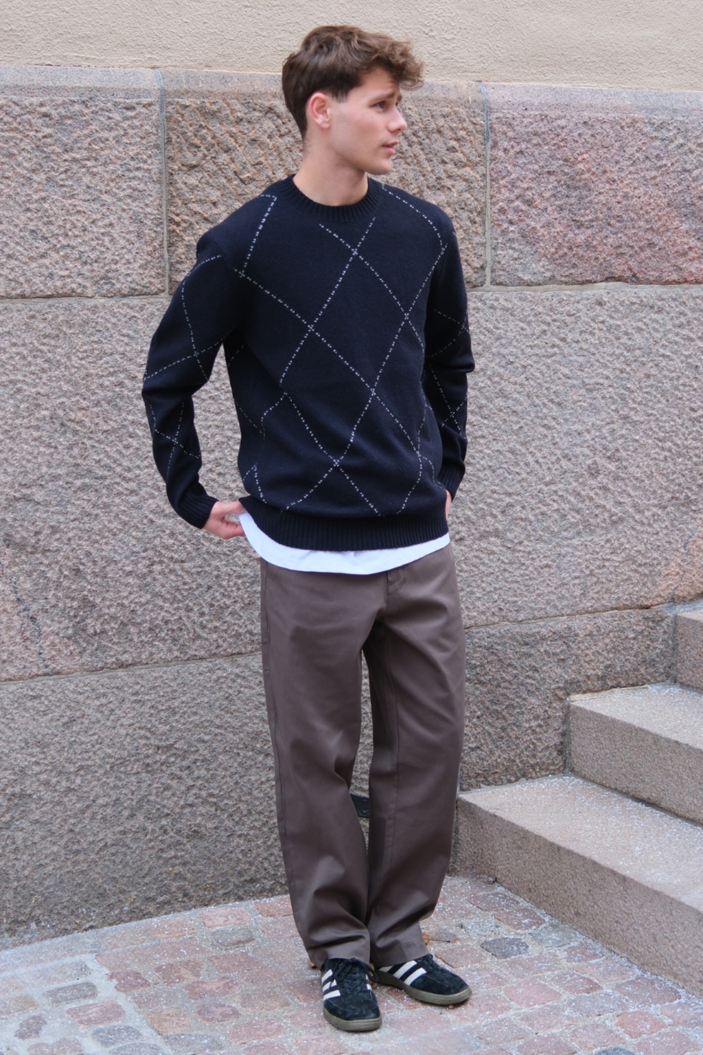 Straight Cotton Chino - Olive