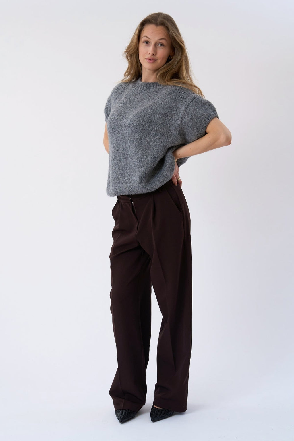 Jersey de manga corta Chloe - Gris