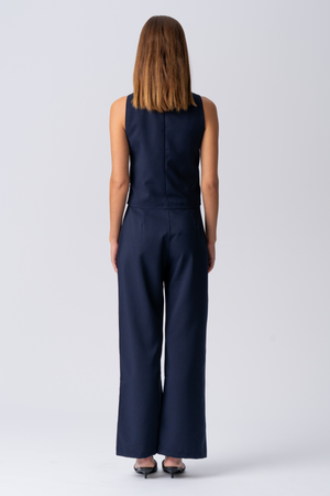 Natalie Vest and Pants (Navy) - Package deal