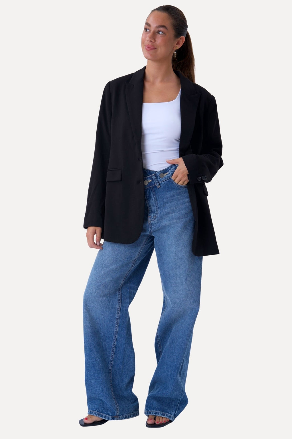 Blazer de corte clásico - Negro