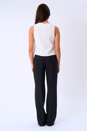 Chaleco de lino - Off White