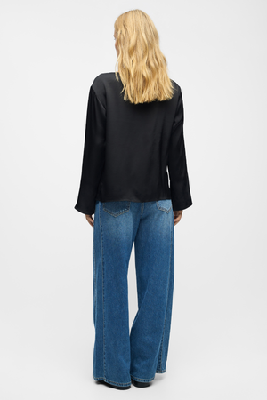 Top de cascada de chile - negro