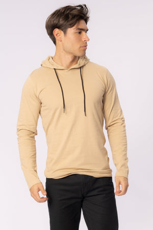 Sudadera con capucha ligera - caqui