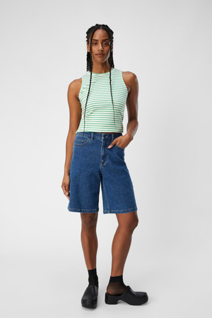 Denim de Carol Shorts - mezclilla azul medio